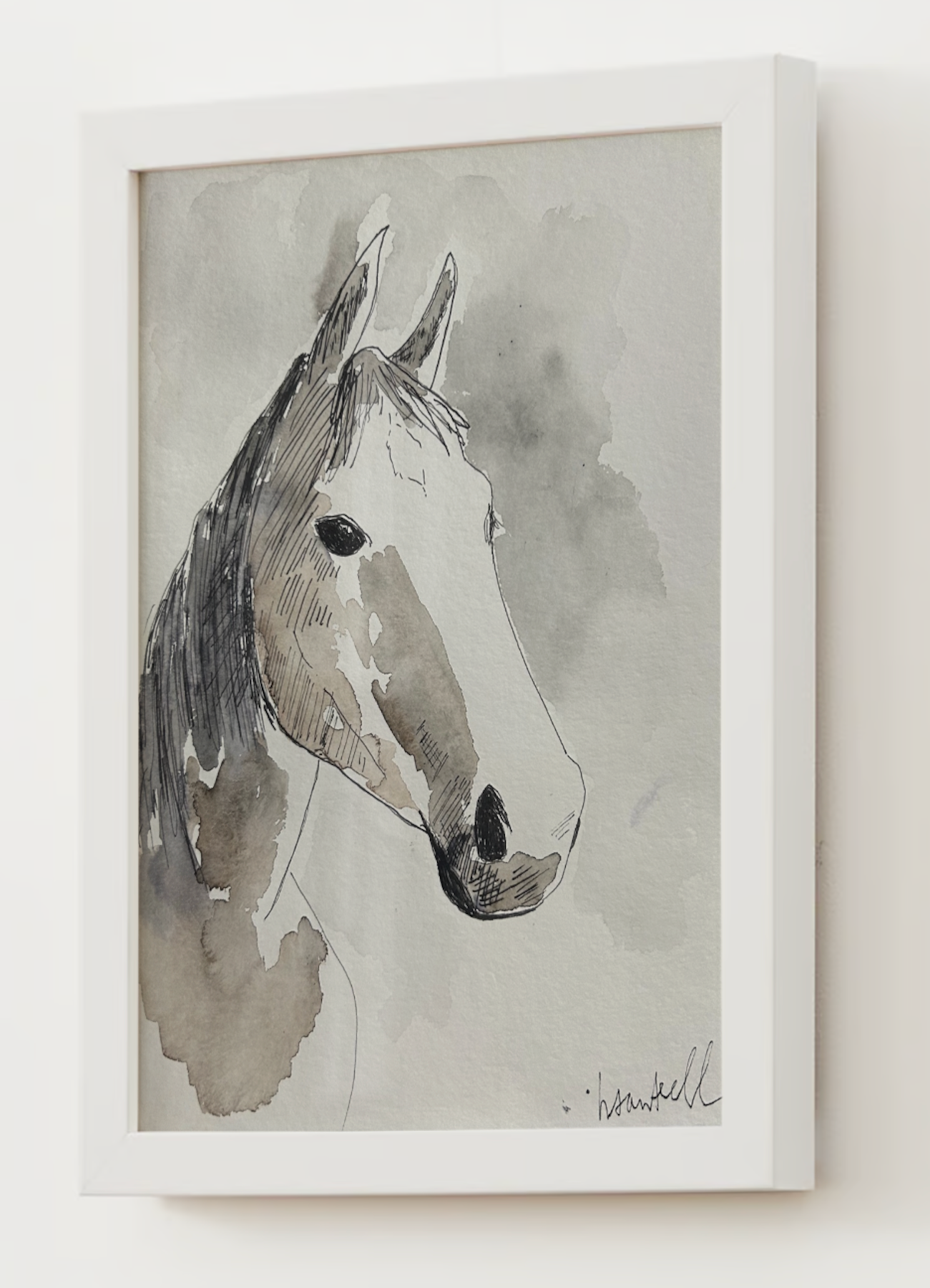 "The Horse" Watercolor Print