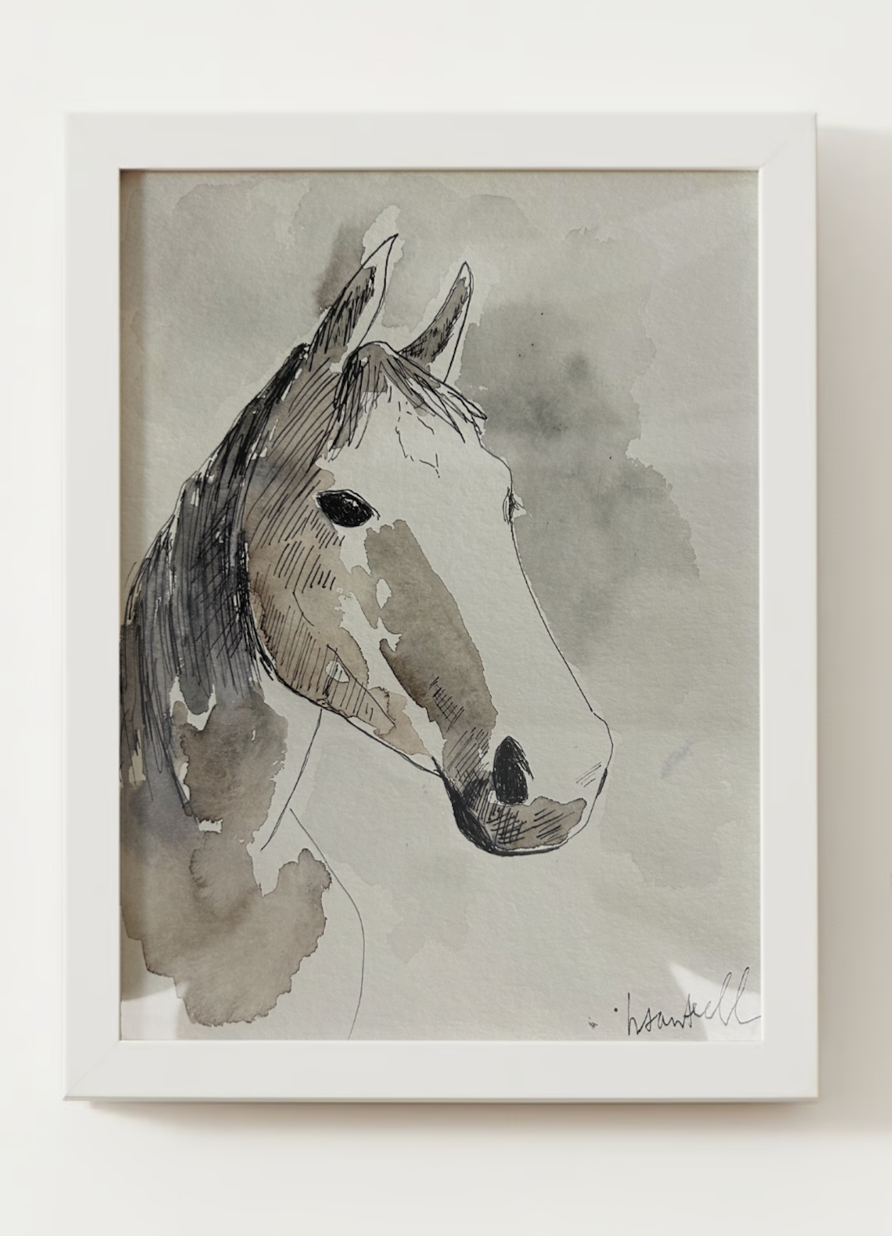"The Horse" Watercolor Print