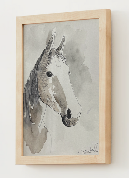 "The Horse" Watercolor Print